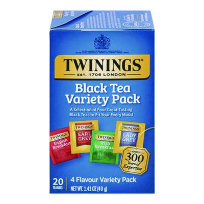 Black Tea Variety Pack, Assorted Flavors, 20/Box