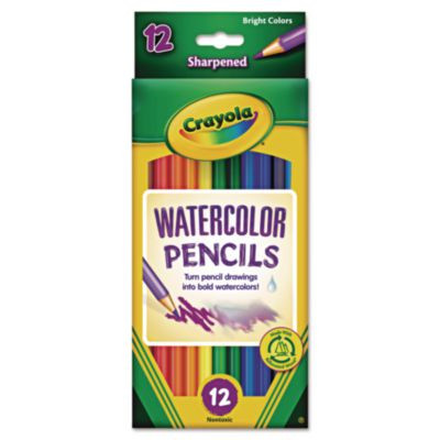 Watercolor Pencil Set, 3.3 Mm, 2B, Assorted Lead And Barrel Colors, Dozen
