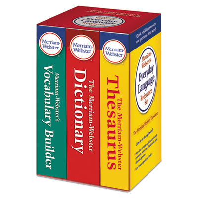 Merriam-Webster Everyday Language Reference Set, Includes: (1) Dictionary, (1) Thesaurus, (1) Vocabulary Builder