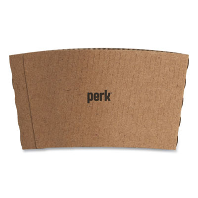Paper Hot Cup Sleeves, Fits 10, 12, 16 Oz Cups, Brown, 500/Pack