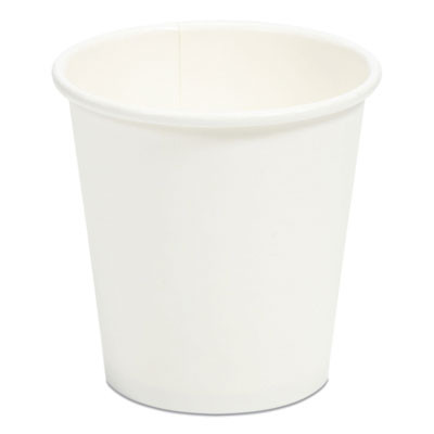 White Paper Hot Cups, 3 Oz, 100/Pack