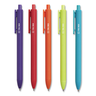 Quick Dry Gel Pen, Retractable, Medium 0.7 Mm, Assorted Ink And Barrel Colors, 5/Pack