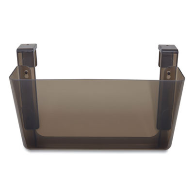 Unbreakable Plastic Wall File, Letter Size, 13" x 3.69" x 7.17", Smoke