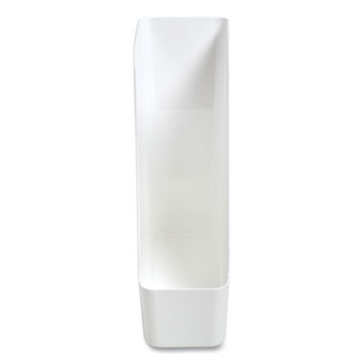 Plastic Magazine File, 4.28 X 10.47 X 11.7, White, 2/Pack