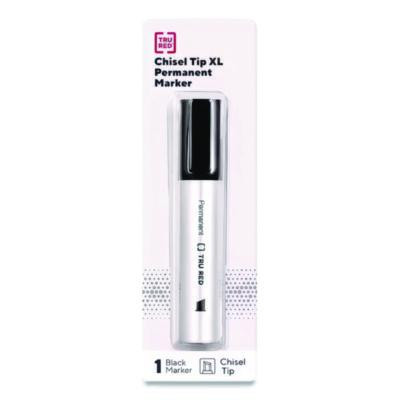 Xl Permanent Marker, Extra-Broad Chisel Tip, Black