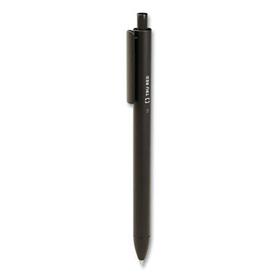 Quick Dry Gel Pen, Retractable, Bold 1 Mm, Black Ink, Black Barrel, 5/Pack