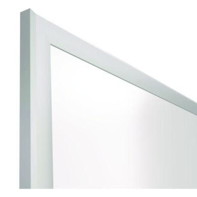 Magnetic Steel Dry Erase Board, 24" x 36", White Surface, Gray/Natural Aluminum Frame