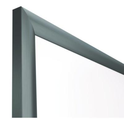 Magnetic Porcelain Dry Erase Board, 60" x 36", White Surface, Gray/Natural Aluminum Frame