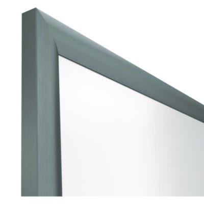 Magnetic Porcelain Dry Erase Board, 96" x 48", White Surface, Gray/Natural Aluminum Frame