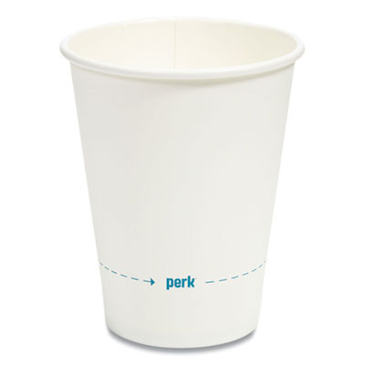 White Paper Hot Cups, 12 Oz, 50/Pack