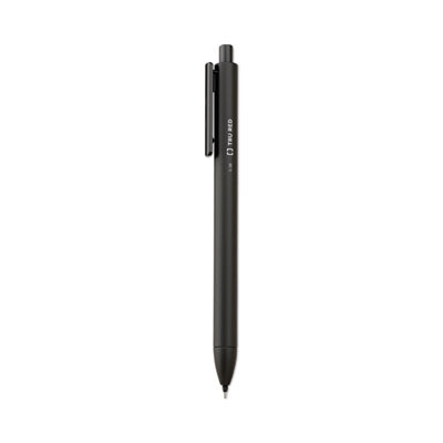 Quick Dry Gel Pen, Retractable, Extra-Fine 0.38 Mm, Black Ink, Black Barrel, 5/Pack