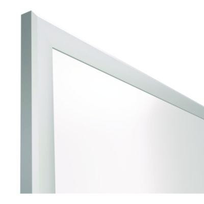 Magnetic Steel Dry Erase Board, 48" x 72", White Surface, Gray/Natural Aluminum Frame