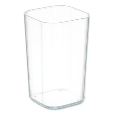 Stackable Plastic Pencil Cup, 2.61 x 2.61 x 4.3, Clear