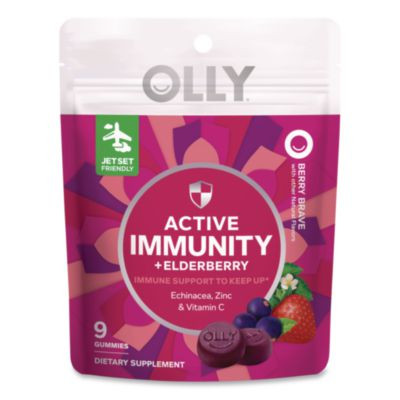 Active Immunity + Elderberry Gummy, Berry Brave, 9/Pack