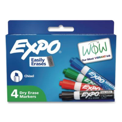 Low-Odor Dry-Erase Marker, Medium Bullet Tip, Assorted Colors, 48/Carton