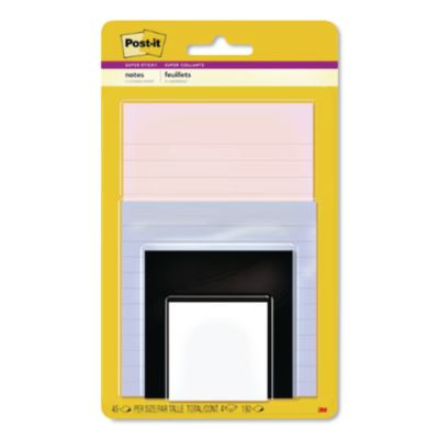 Pads In Simply Serene Colors, Assorted Sizes, Assorted Colors, 45 Sheets/Pad, 4 Pads/Pack