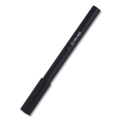 Quick Dry Gel Pen, Retractable, Medium 0.7 Mm, Black Ink, Black Barrel, 5/Pack