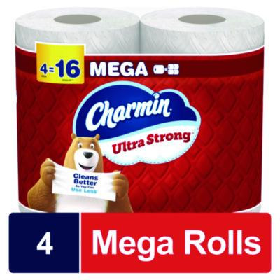 Ultra Strong Bathroom Tissue, Septic Safe, 2-Ply, White, 242 Sheets/Roll, 4 Rolls/Pack