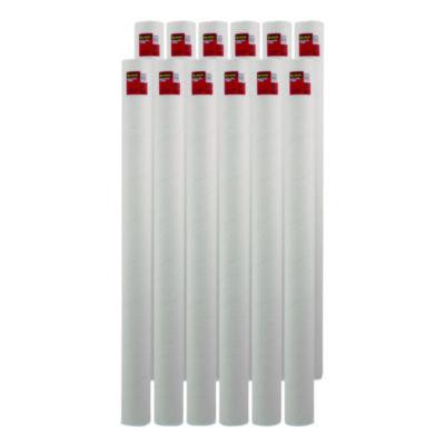 Mailing Tube, 48" Long, 4" Diameter, White, 12/Carton