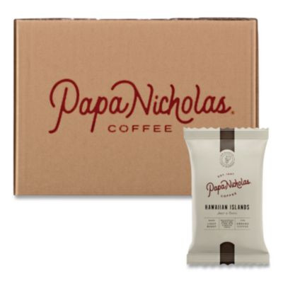 Premium Coffee, Hawaiian Islands Blend, Ground Portion Packs, 18/Carton