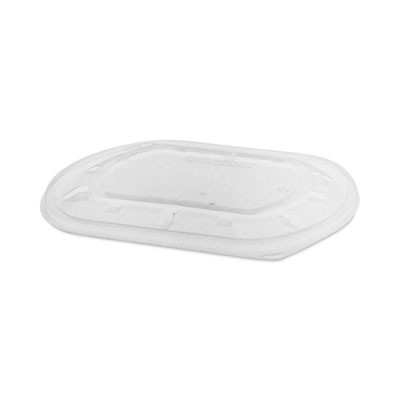 Clearview Mealmaster Lid With Fog Gard Coating, Large Flat Lid, 9.38 x 8 x 0.38, Clear, Plastic, 300/Carton