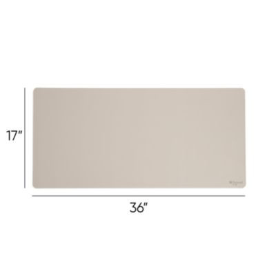 Vegan Leather Desk Pads, 36" x 17", Sandstone
