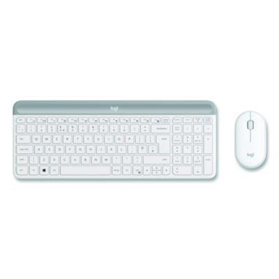 Mk470 Slim Wireless Keyboard And Mouse Combo, 2.4 Ghz/33 Ft Wireless Range, Off-White