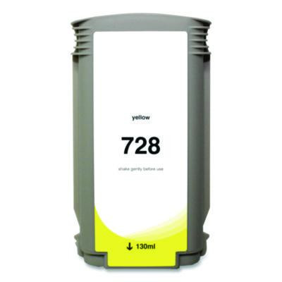 Compatible Yellow Ink, Replacement For 728 (F9J65A), 130 Ml