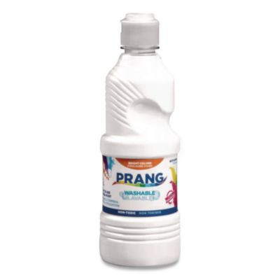 Washable Paint, White, 16 Oz Dispenser-Cap Bottle