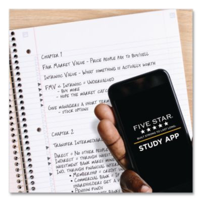 Wirebound Notebook, 1-Subject, Medium/College Rule, Assorted Cover Colors, (100) 11" x 8.5" Sheets, 3/Pack