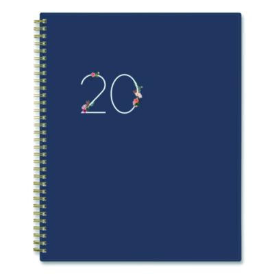 Ashlyn Weekly/Monthly Planner, Floral Artwork, 11 x 8.5, Navy/Multicolor Cover, 12-Month (Jan To Dec): 2026