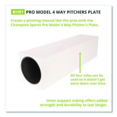 Pro Model 4-Way Pitcher's Box, 24" x 6"