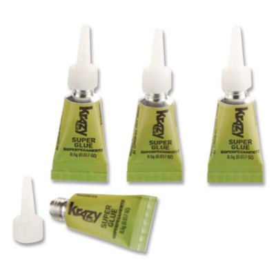 Single-Use Tubes, 0.07 Oz, Dries Clear, 4/Pack