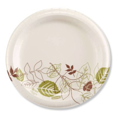 Pathways Medium-Weight Paper Plates, 8.5" Dia, Pathways, 300/Box, 2 Boxes/Carton