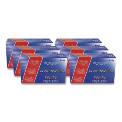Pop-Up Aluminum Foil, 9 x 10.75, 500/Pack, 6 Packs/Carton