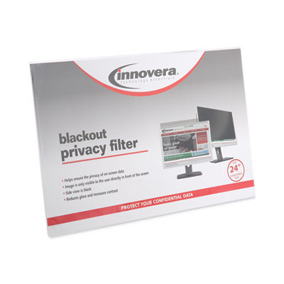 Blackout Privacy Filter For 24" Widescreen Flat Panel Monitor, 16:9 Aspect Ratio
