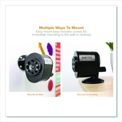 Manual Pencil Sharpener, 2.68 x 4.33 x 5.43, Black, 12/Carton