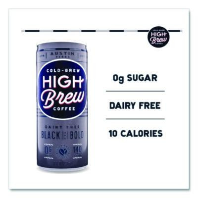 Cold Brew Coffee + Protein, Black And Bold, 8 Oz Can, 12/Pack