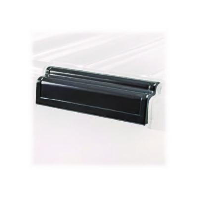 132 Qt. Latch Lid Storage Box, 20.9" x 28.8" x 17.8", Clear/Black