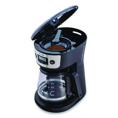 12-Cup Programmable Coffee Maker, Black/Stainless Steel