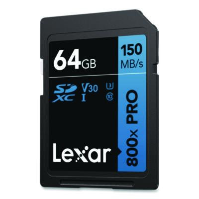 High-Performance Pro Blue Series Sdxc Memory Card, Uhs-I V30 U1 Class 10, 64Gb