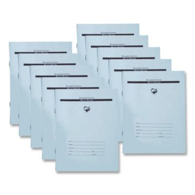 Examination Bluebook, Wide/Legal Rule, Blue Cover, (10) 8.5 x 7 Sheets