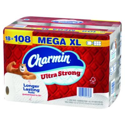 Ultra Strong Bathroom Tissue, Septic Safe, 2-Ply, White, 363 Sheets/Roll, 18 Rolls/Pack