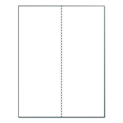 Perforated Paper, 92 Bright, Perforated 4.25" From Left, 8.5 x 11, White, 500 Sheets/Ream, 5 Reams/Carton