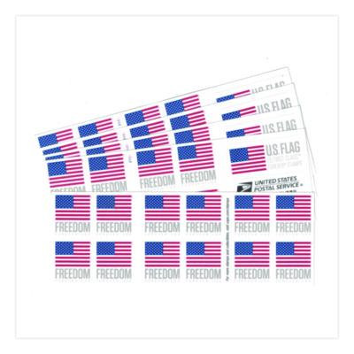 First-Class Forever Stamps, U.S. Flag, 20 Stamps/Book, 5 Books/Pack