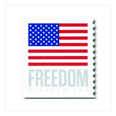 First-Class Forever Stamps, U.S. Flag, 100/Roll