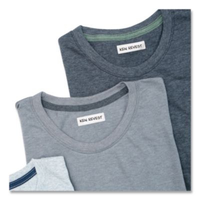 No-Iron Fabric Labels, Handwrite Only, 0.5 x 1.75, White, 18/Sheet, 10 Sheets/Pack