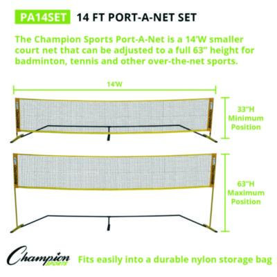 Rhino Port-A-Net Set, 36" To 60" x 168"