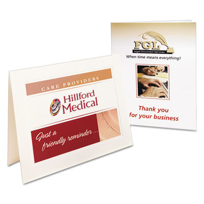 Note Cards With Matching Envelopes, Inkjet, 85 Lb, 4.25 X 5.5, Matte White, 60 Cards, 2 Cards/Sheet, 30 Sheets/Pack