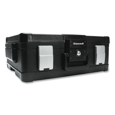 Waterproof And Fireproof Chest, 20 x 17.2 x 7.3, 0.39 Cu Ft, Black